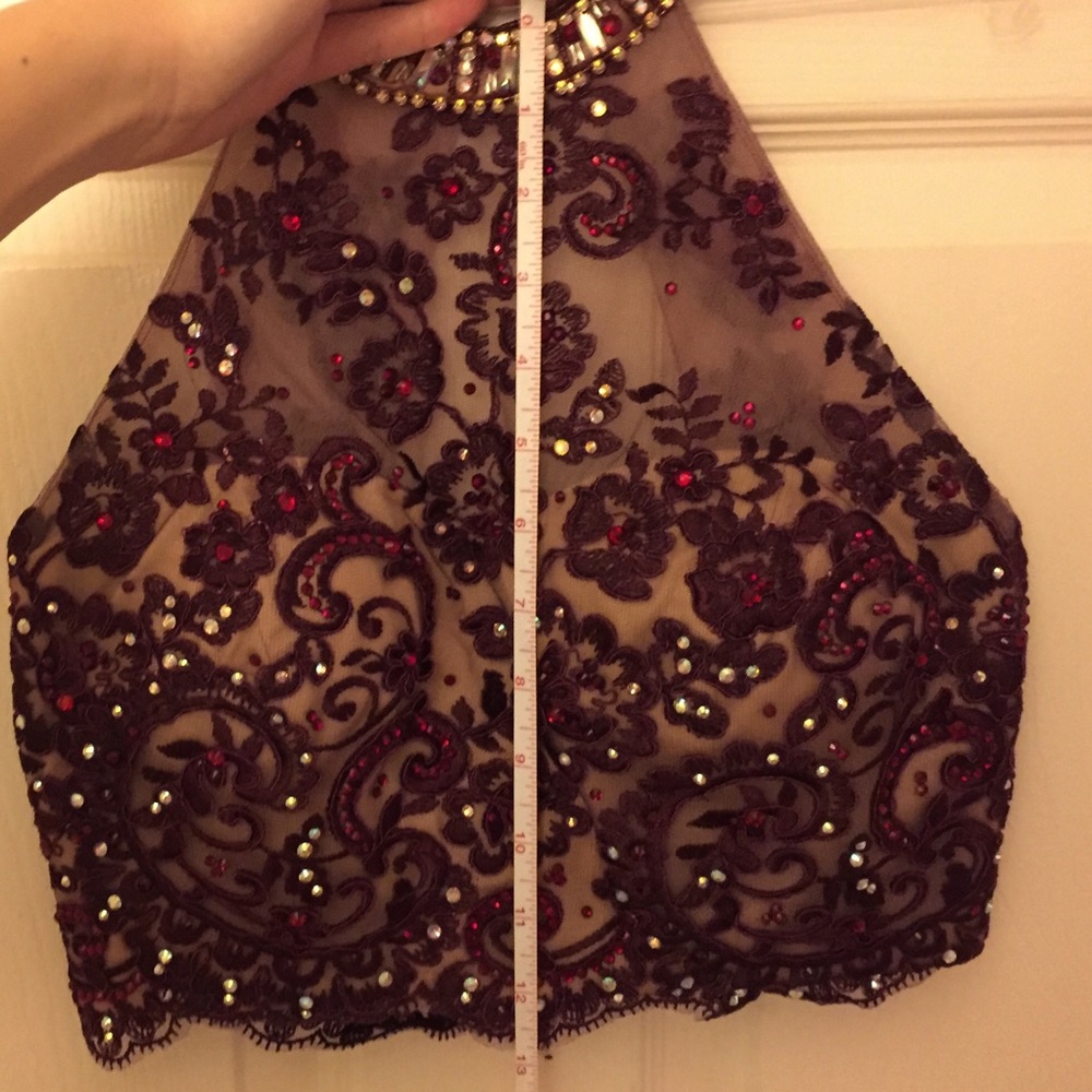 Burgundy Two Piece Prom Dress (pt. 2 of 2)